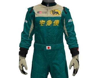 Go Kart Personalized Racing Suit CIK/FIA Level-2 Approved With Digital Sublimation Printing with Logos, Name, Number Flag and Free Shipping