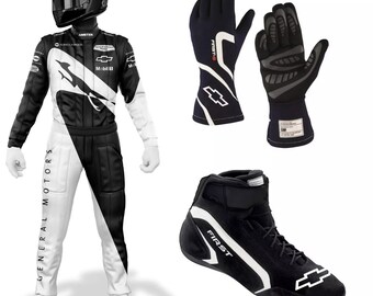 Go Kart Personalized Racing Suit CIK/FIA Level-2 Approved With Digital Sublimation Printing with Logos, Name, Number Flag and Free Shipping