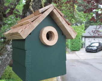 Handmade Outdoor Cedar Birdhouse