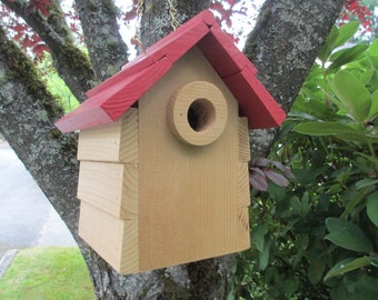 Handmade Outdoor Cedar Birdhouse