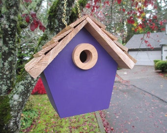 Outdoor Handmade Cedar Birdhouse