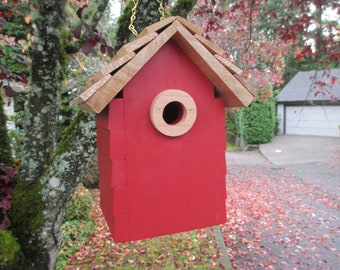 Outdoor Handmade Cedar Birdhouse