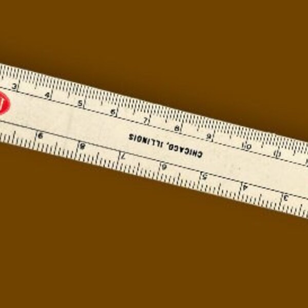 Vintage Ruler:  Nice Little Mid-Century Office Supply - LA