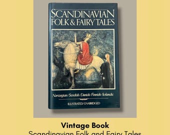 SCANDINAVIAN Fairy Tails:  HUGE Vintage Book w DJ