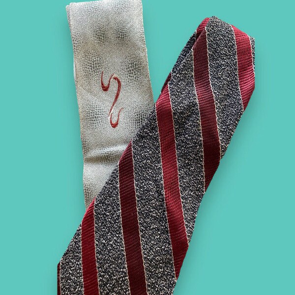 Vintage NECKTIES:  1950's - 1960's Two Handsome Haband Brand Ties--So Tony! - LA