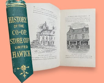 1889 Book: Hawick Co-Operative Store Company - Chartist Movement, Scotland - Early Retail! - or