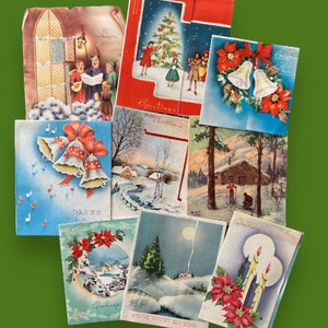 Merry Christmas:  1940's Holiday Card Lot - Fun Set! - LA