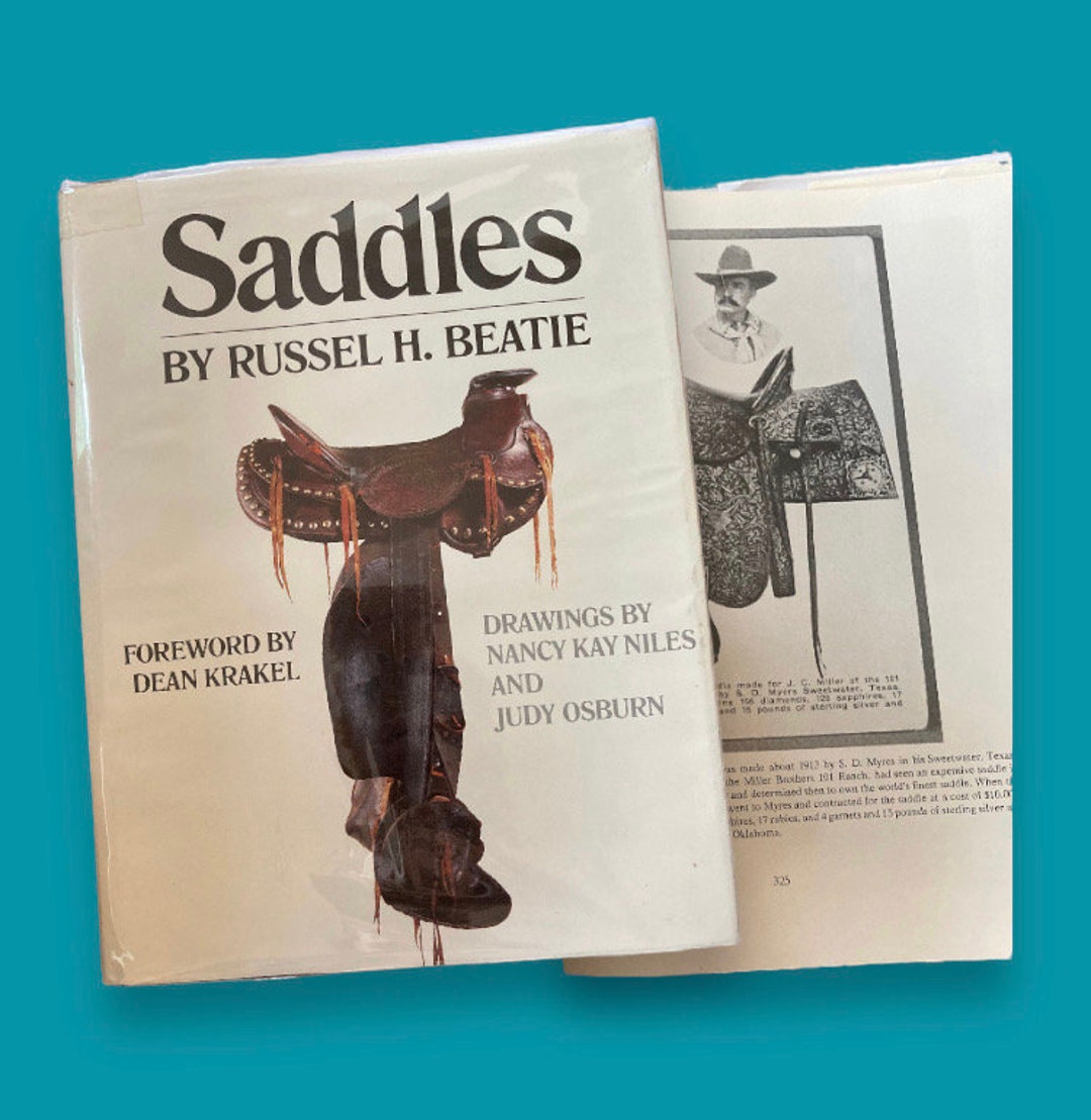 SADDLE UP Vintage Book History of Horse Riding Saddles 1981 Etsy