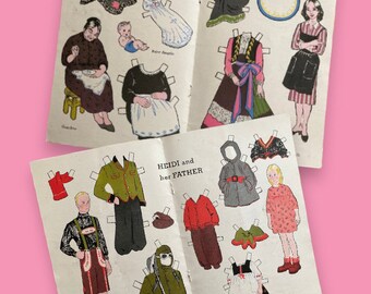 Vintage PAPER DOLL Sheet, 1950’s  - LA