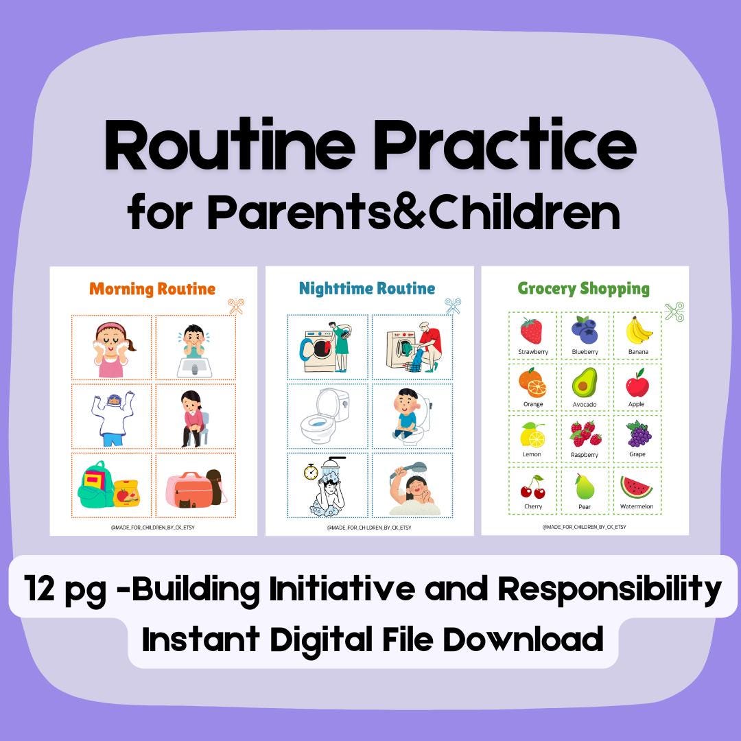 Making Daily Routines Craft Children Printable Activity Making Routines - Etsy