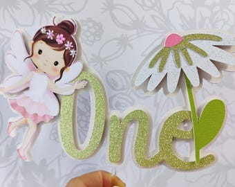 Fairy cake topper / Enchanted fairy cake topper / Fairy 1st Birthday Party / Fairy birthday decorations/ Fairy birthday cake topper / fairy