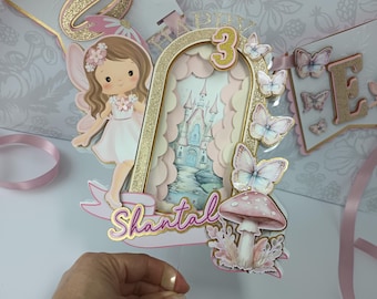 Fairy cake topper / Enchanted fairy cake topper / Fairy 1st Birthday Party / Fairy birthday decorations/ Fairy birthday cake topper / fairy