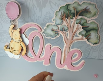 Cake Topper Winnie the Pooh/ Winnie the Pooh Birthday Decorations / Winnie the Pooh Birthday Party / Winnie the Pooh baby /