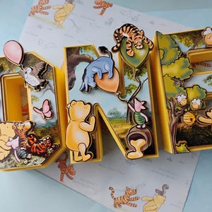 Winnie the Pooh 3D Letters / Winnie the Pooh Birthday Decorations / Winnie the Pooh Birthday Party / Winnie the Pooh 1st Birthday /