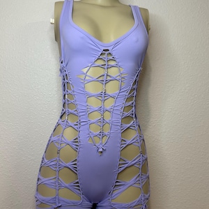 Lilac Braided Romper