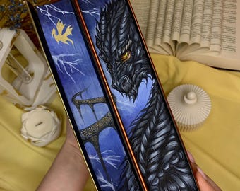 Iron Flame by Rebecca Yarros | Hand-Painted Fore-Edge Book | Special Edition Fantasy Book | Fourth Wing & Iron Flame Hardback Edition