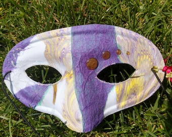Colorful Mood - Hand Marbled Mask
