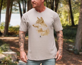 Wolf TShirt, Wildlife Graphic Tee, Nature Lover Shirt, Outdoor Adventure TShirt, Hiking Gift Tee, Animal Lover Graphic shirt