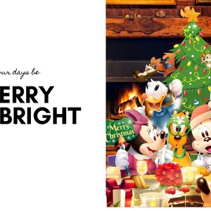 Cartão de Natal Disney Bundle | 4 designs diferentes