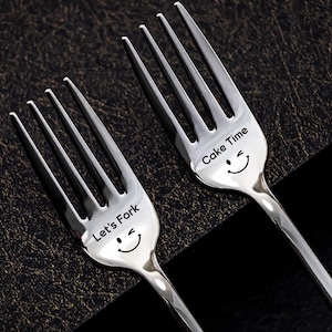 Custom Engraved Serving Fork: Personalized Metal Charcuterie Fork