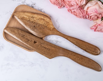 Personalized Wedding Cake Knife and Server Set Wedding cake knife Rustic wedding Wedding Gift for Couple, Personalized  gifts