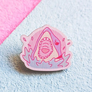 Shark Wooden Pin image 1