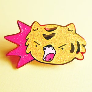 Boom Tiger Enamel Pin image 1