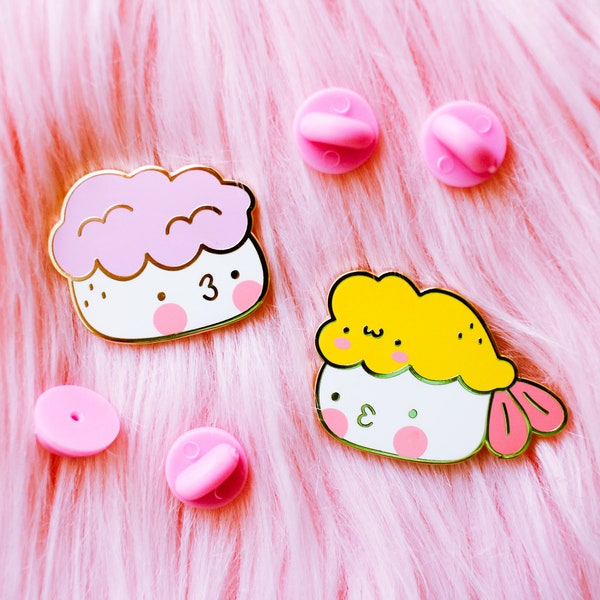 Nigiri Pals - Hard Enamel Pins (Your Choice of Style)