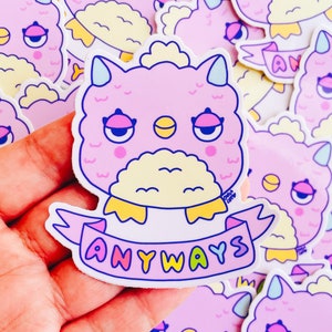 Anyways Furby - Glossy Vinyl Sticker