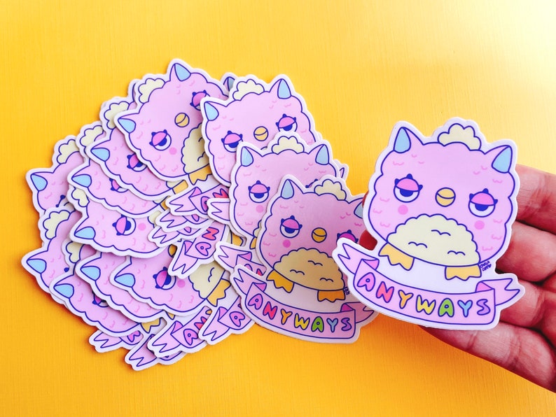 Anyways Furby Glossy Vinyl Sticker image 3