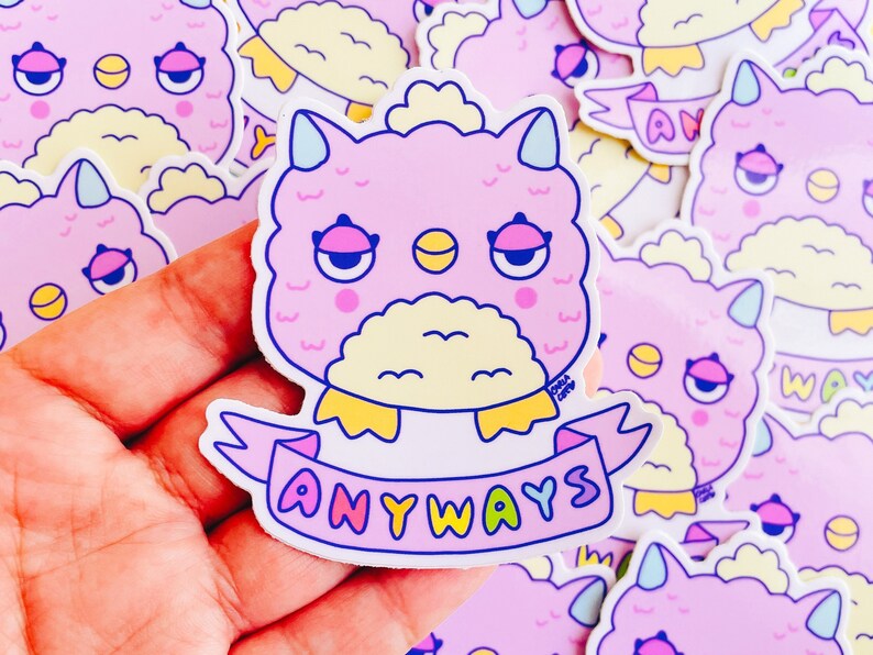 Anyways Furby Glossy Vinyl Sticker image 1