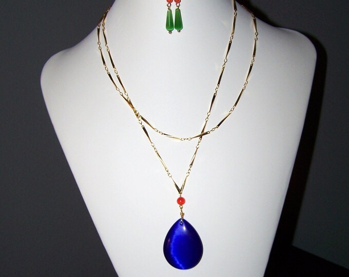 howl's moving castle necklace and earrings