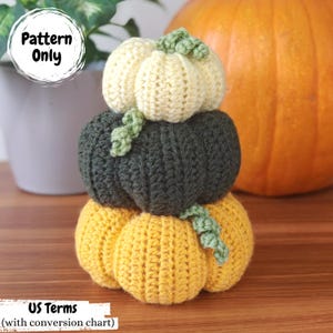 Crochet Pumpkin Stack Pattern: Autumn Decor (PDF Pattern)