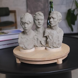 Beechwood 12” Pottery Turntable – Smooth-Spinning Wheel for Clay Sculpting, Ceramic Work & Cake Decorating