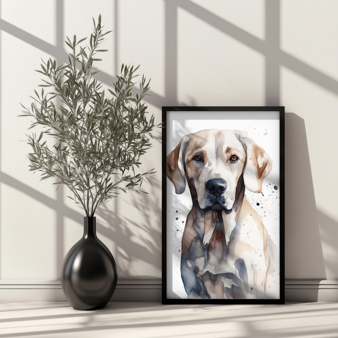 Labrador Retriever Poster, Watercolor Print Art, Pet Memorial Gift, Dog ...