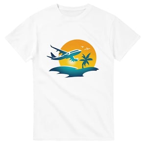 Holiday Travel Beach IV Travel Collection Heavyweight Unisex Crewneck T-shirt | Gildan® 5000