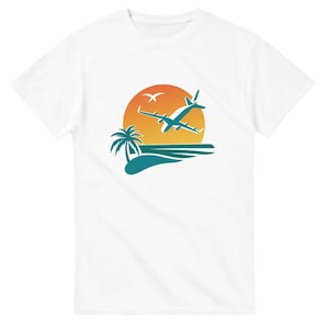 Holiday Travel Beach I Travel Collection Heavyweight Unisex Crewneck T-shirt | Gildan® 5000