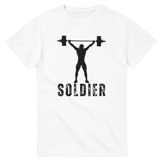 Soldier Gym Graphic Tee Heavyweight Unisex Crewneck T-shirt | Gildan 5000