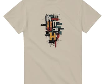 Artistic Typography T-shirt II Art Collection - Coton résistant, coupe classique, tenue décontractée