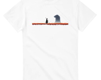 Minimalist Samurai Warrior Flight Heavyweight Unisex Crewneck T-shirt