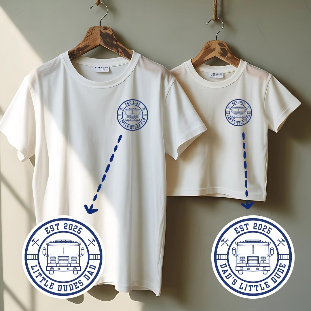 Divine Bond Baby Shower Family Shirts Father And Son Firefighter