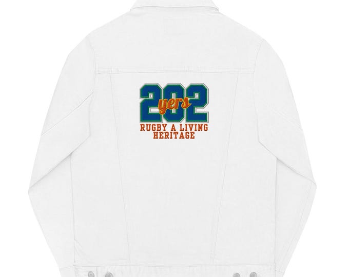 Unisex Denim Jacket – Rugby Heritage Collection: 202 Years of Living History