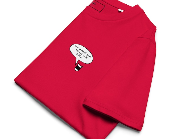 Organic Cotton T-Shirt – Minimalist Design "Love yourself first" - Minimalist Design – Ethical Unisex Tee – Soft and Sustainable