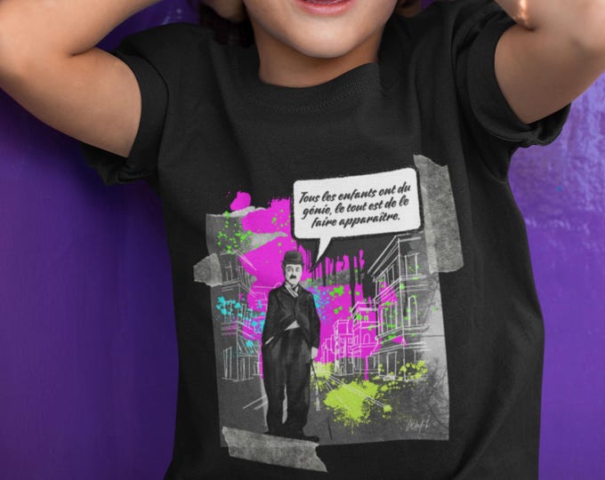 Gift for children's day, Kids T-Shirt – "All Children Are Geniuses"Educational message,kids fashion