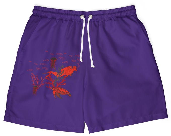 Ocean Vibes Man Swim Shorts | Beachwear, Summer Essentials, Pool Party, Vacation Gear, Artistic Swim Trunks