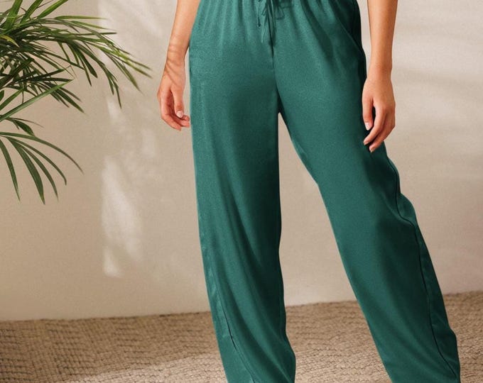 Silky Pajama Pants – Elegant Loungewear |women's pajamas
