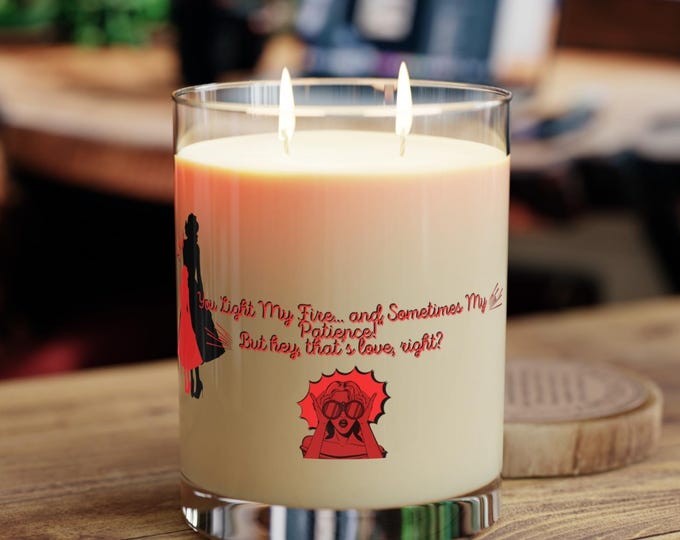 Personalized Soy Wax Candle - Fun Valentine's Day Gift