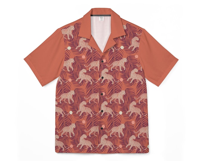Vacation outfit men, Men's Summer Set - Tropical Tiger Matching Shirt & Swim Trunks (sold separately)