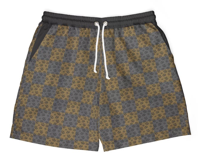 gift for him-Stylish Swim Shorts with Print Design, Great for Beach Days, Summer Vacations, Pool Parties