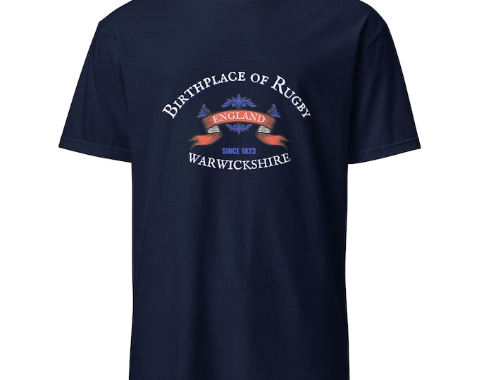 Heritage Rugby T-Shirt – Warwickshire, England – Vintage Rugby Fan Gift